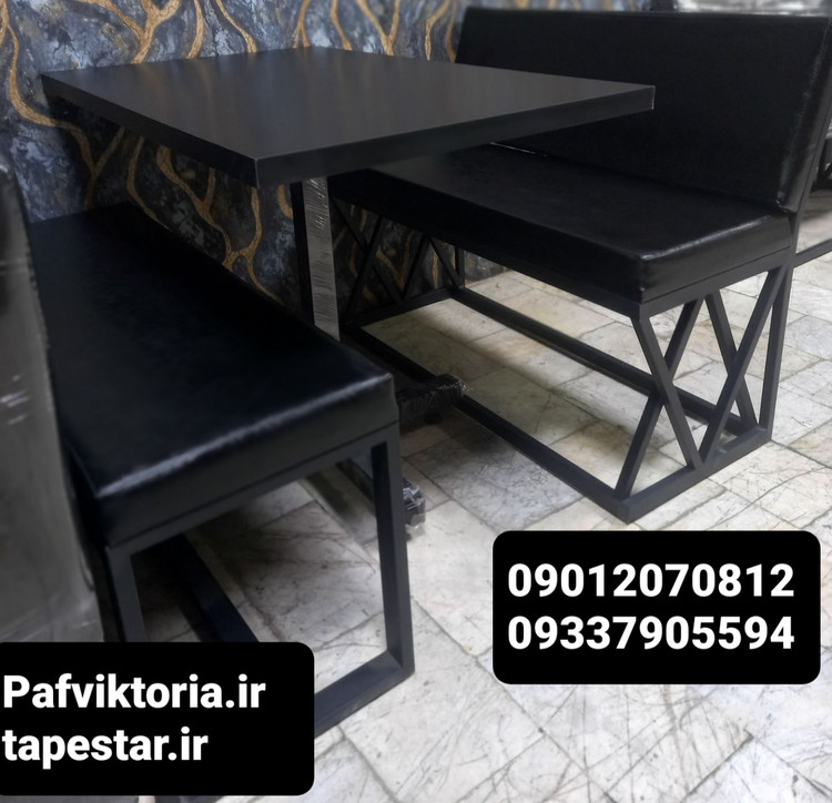 ست میز و صندلی کافه کافی شاپ رستوران فست فود ارسال به سراسر ایران امکان خرید حضوری