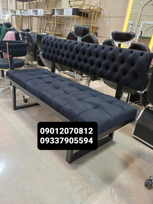 نیمکت انتظار آرایشگاهی خرچنگی چرم و پارچه ارسال به سراسر ایران امکان خرید حضوری